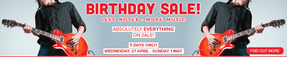 Birthday Sale - Full Width Website Slider