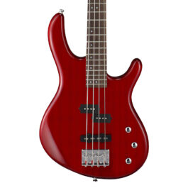 Cort Action 4-String Bass Guitar – Trans Red