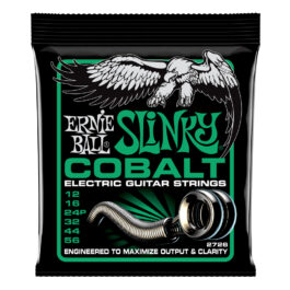 Ernie Ball Cobalt Not Even Slinky Electric Guitar Strings – (12-56)