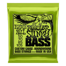 Ernie Ball Regular Slinky 4-String Bass Strings – (50-105)