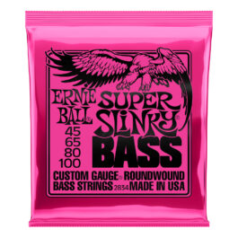 Ernie Ball Super Slinky 4-String Bass Strings – (45-100)