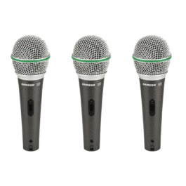 Samson Q6 Dynamic Microphone 3 Pack