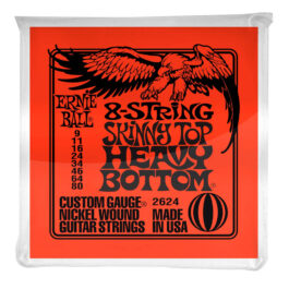 Ernie Ball 8-String Skinny Top-Heavy Bottom Electric Guitar Strings (9-80)