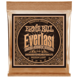 Ernie Ball Everlast Phosphor Bronze Acoustic Guitar Strings – (12-54)