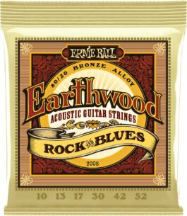 Ernie Ball Earthwood 10/20 Bronze Rock & Blues Acoustic Guitar Strings – (10-52)