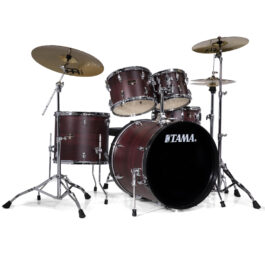 Tama Imperialstar 5-Piece Drum Kit – Burgundy Walnut Finish + Meinl HCS Cymbal Pack