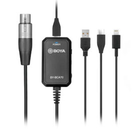 Boya BY-BCA70 Audio Adapter for XLR Microphones to Mobile Devices