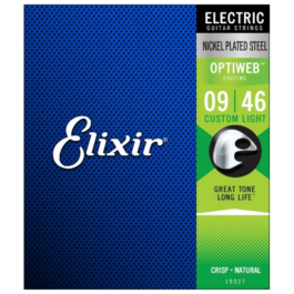 Elixir Optiweb Custom-Light Electric Guitar Strings – (9-46)