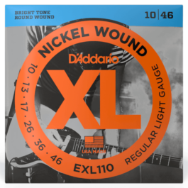 D’Addario EXL110 Nickel Wound Electric Guitar Strings – (10-46)