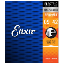 Elixir Nanoweb Super Light Electric Guitar Strings – (9-42)