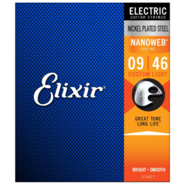 Elixir Nanoweb Custom-Light Electric Guitar Strings – (9-46)