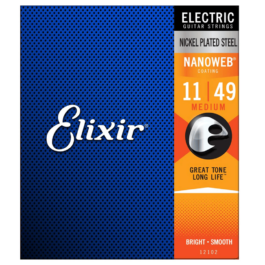 Elixir Nanoweb Medium Electric Guitar Strings – (11-49)