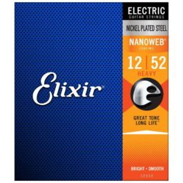Elixir Nanoweb Heavy Electric Guitar Strings – (12-52)