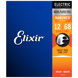 Elixir Nanoweb Baritone Electric Guitar Strings – (12-68)