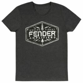 Fender Amplifiers Logo T-Shirt – Grey – Medium