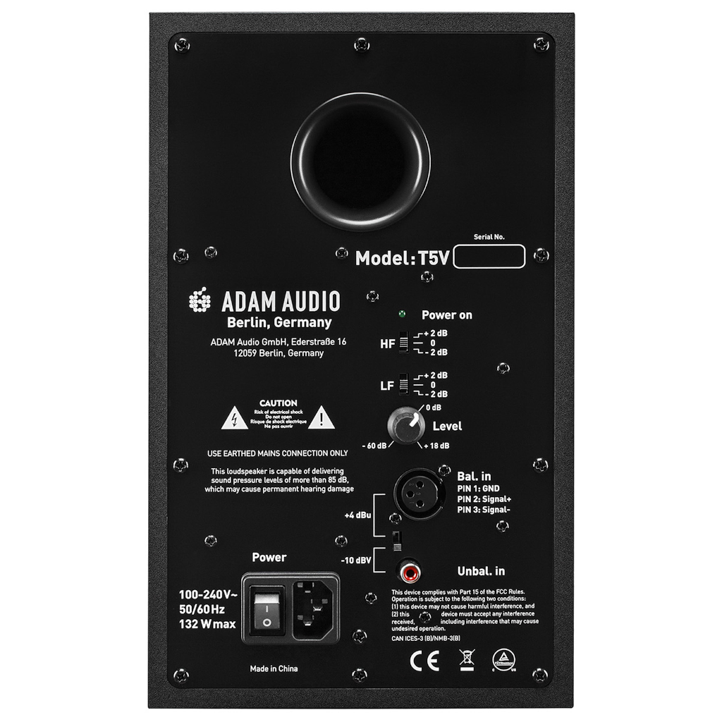 Adam Audio T5V T-Series Active Nearfield Studio Monitors (each