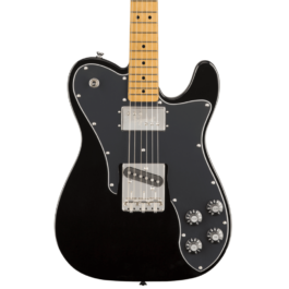 Squier Classic Vibe 70s Telecaster Custom Electric Guitar – Maple Fretboard – Black
