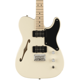 Squier Paranormal Series Cabronita Thinline Telecaster Electric Guitar – Olympic White