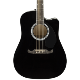 Fender FA-125CE Dreadnought Acoustic-Electric Guitar – Black