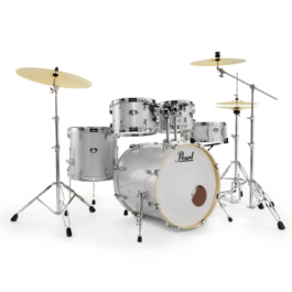 Pearl Export EXX725/C 5-Piece Drum Set with Snare Drum – White Arctic Sparkle