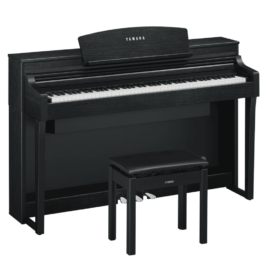 Yamaha Clavinova CSP-170 Digital Upright Piano with Bench – Matte Black