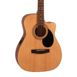 Cort AF515CE Acoustic-Electric Guitar with Bag – Natural