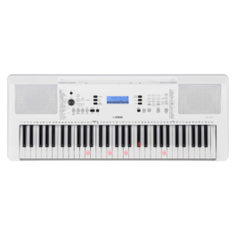Yamaha EZ-300 61-Key Beginner Keyboard with Lighted Keys – White