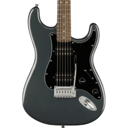 Squier Affinity Series Stratocaster HH Electric Guitar – Charcoal Frost Metallic