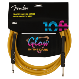 Fender Professional Series Glow in the Dark Instrument Cable – 3m – Orange