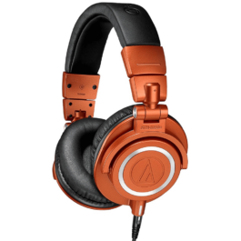 Audio-Technica ATH-M50x Closed-back Studio Monitoring Headphones – Limited Edition Metallic Orange