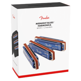 Fender® Midnight Blues Harmonicas – 3-Pack with Case