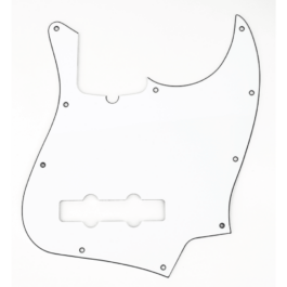 Fender® 3-Ply Contemporary Jazz Bass® Pickguard – 10-Hole – White