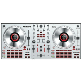 Numark Mixtrack Platinum FX 4-Deck Advanced DJ Controller – Special Edition Silver