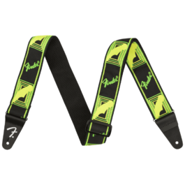 Fender 2” Neon Monogrammed Strap – Green/Yellow