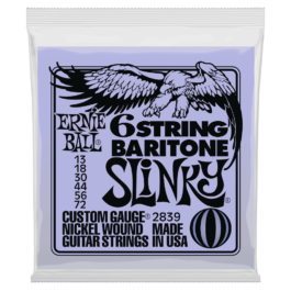 Ernie Ball Slinky Baritone Electric Guitar Strings – (13-72)