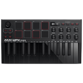 Akai MPK Mini MkIII – 25 Key USB MIDI Controller with MPC Drum Pads – Limited Edition Black