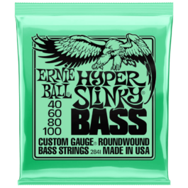 Ernie Ball Hyper Slinky Bass 4-String Bass Guitar Strings – (40-95)