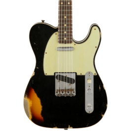 Fender Custom Shop 1960 Telecaster Custom – Heavy Relic – Aged Black over Chocolate 3-Tone Sunburst