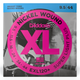 D’Addario EXL120+ Nickel Wound Electric Guitar Strings – (9.5-44)
