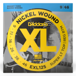 D’Addario EXL125 Nickel Wound Electric Guitar Strings – (9-46)