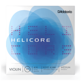 D’Addario Helicore 4/4 Scale Violin String Set – Medium Tension