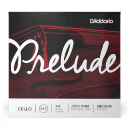 D’Addario Prelude 3/4 Scale Cello String Set – Medium Tension