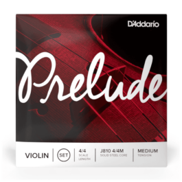 D’Addario Prelude 4/4 Scale Violin String Set – Medium Tension