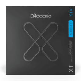 D’Addario XT 80/20 Bronze Coated Acoustic Guitar Strings – (12-53)