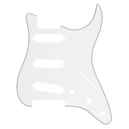 Fender 3-Ply Modern Style Stratocaster® Pickguard – 11 Hole – Parchment