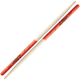 Zildjian 7A Acorn Tip DIP Drumsticks – Orange