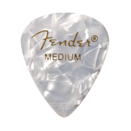 Fender Premium Celluloid 351 Shape Picks – White – Medium (each)