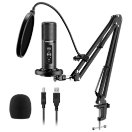MAONO AU-PM422 Professional Cardioid USB Condenser Microphone Kit