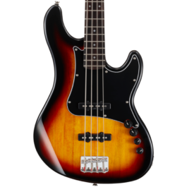 Cort GB34JJ 4-String Bass Guitar – 3-Tone Sunburst