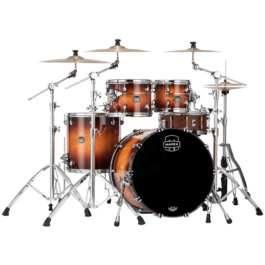 Mapex Saturn Evolution Rock Maple 4-Piece Shell Pack – Exotic Sunburst Lacquer (Hardware & Cymbals Excluded)